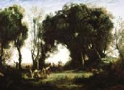 camille corot A Morning; Dance of the Nymphs(Salon of 1850-1851) painting